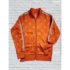 Jeffree Star Orange Star Track Jacket Full Zip Size S Streetwear Y2K Athleisure
